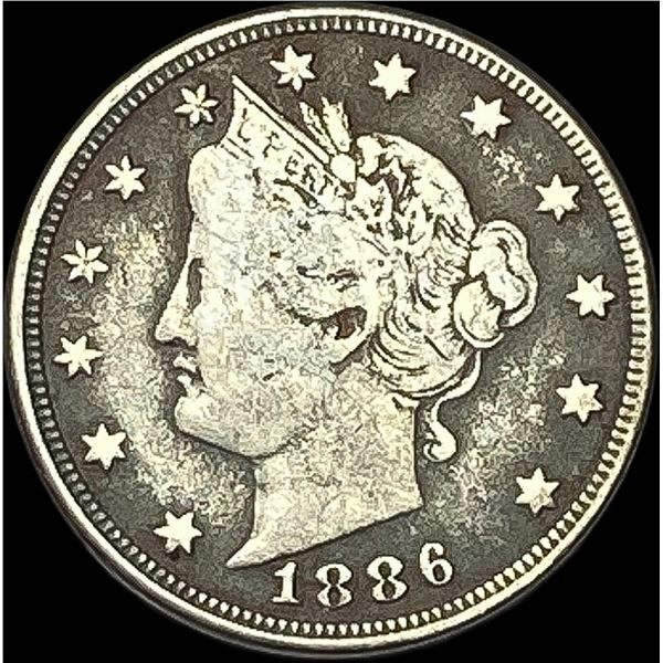 1886 Liberty Head Nickel LIGHTLY CIRCULATED