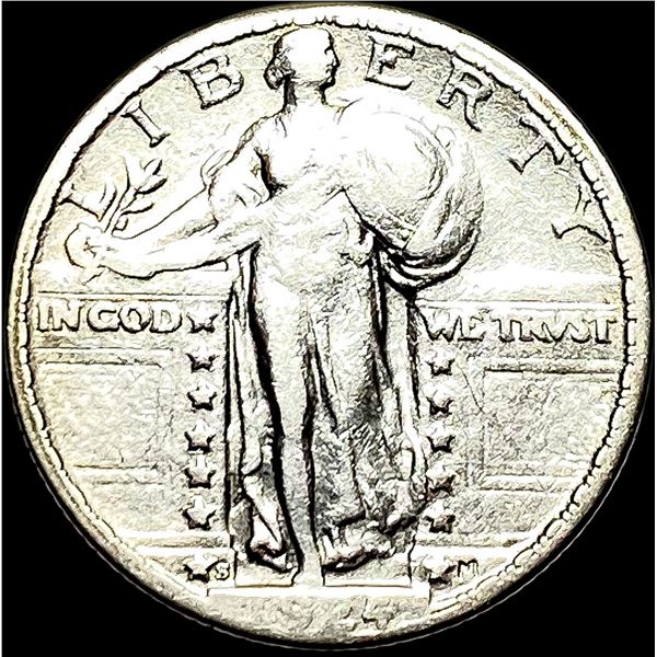 1928-S Silver Standing Liberty Quarter NEARLY  UNCIRCULATED