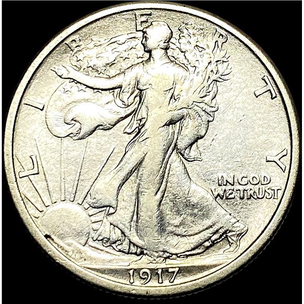 1917 Walking Liberty Half Dollar NEARLY  UNCIRCULATED