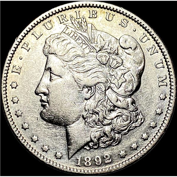 1892 Silver Morgan Dollar NEARLY UNCIRCULATED