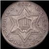 Image 1 : 1851 Silver Three-Cent Piece CLOSELY  UNCIRCULATED