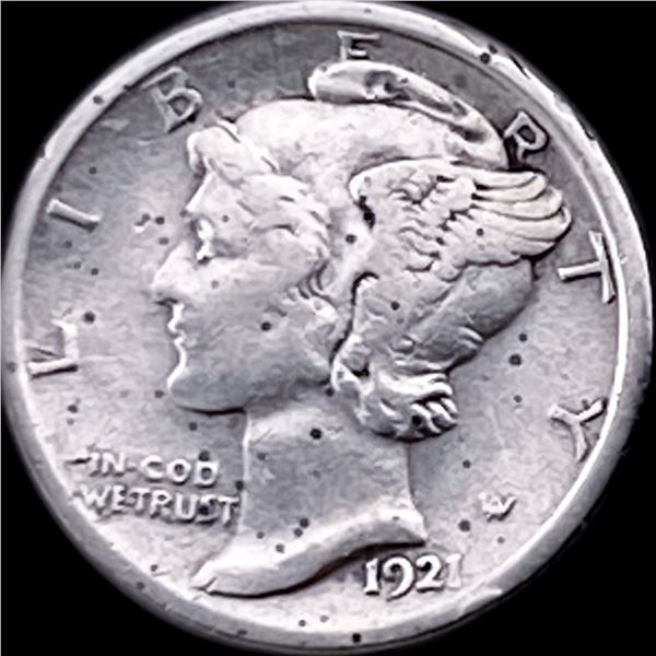 1921 Silver Mercury Dime LIGHTLY CIRCULATED