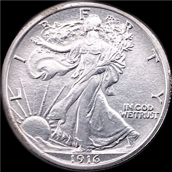 1916 Walking Liberty Half Dollar CHOICE AU
