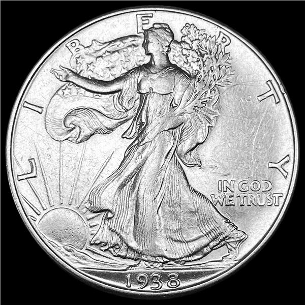 1938-D Silver Walking Liberty Half Dollar  CLOSELY UNCIRCULATED