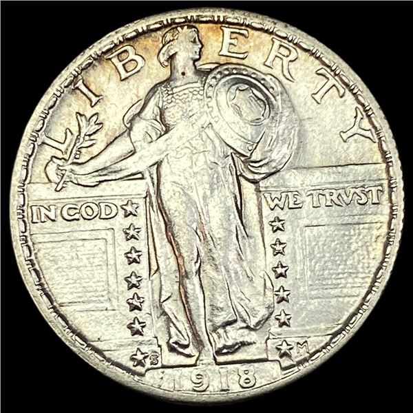 1918-S Silver Standing Liberty Quarter  UNCIRCULATED