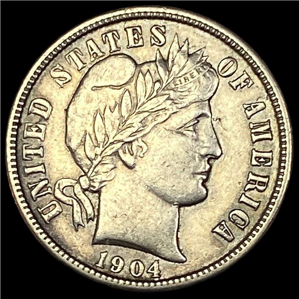 1904 Barber Dime CLOSELY UNCIRCULATED