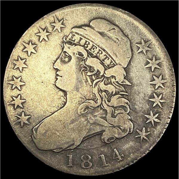 1814 Capped Bust Half Dollar LIGHTLY  CIRCULATED