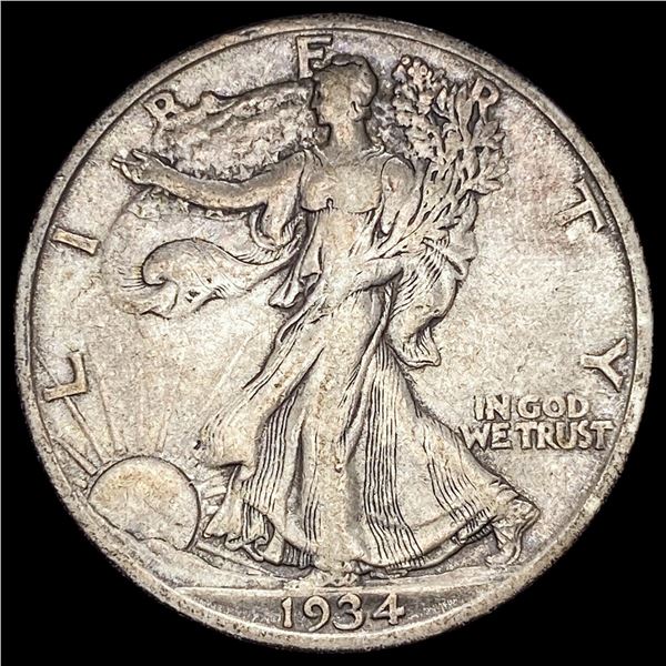 1934-S Silver Walking Liberty Half Dollar  NEARLY UNCIRCULATED