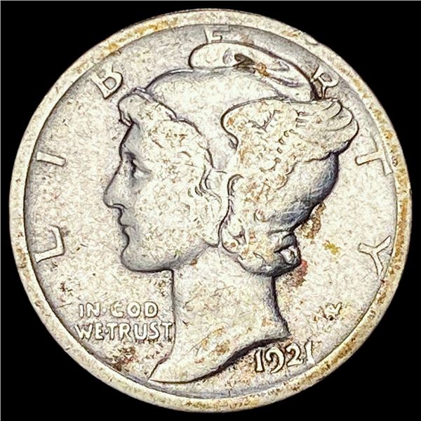 1921 Mercury Dime LIGHTLY CIRCULATED