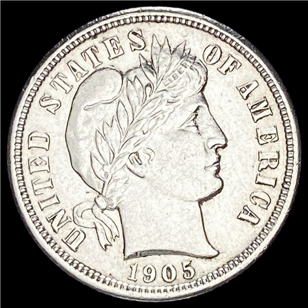1905-S Silver Barber Dime CLOSELY  UNCIRCULATED