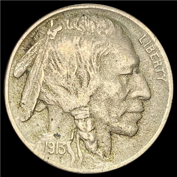 1915-D Buffalo Nickel NEARLY UNCIRCULATED