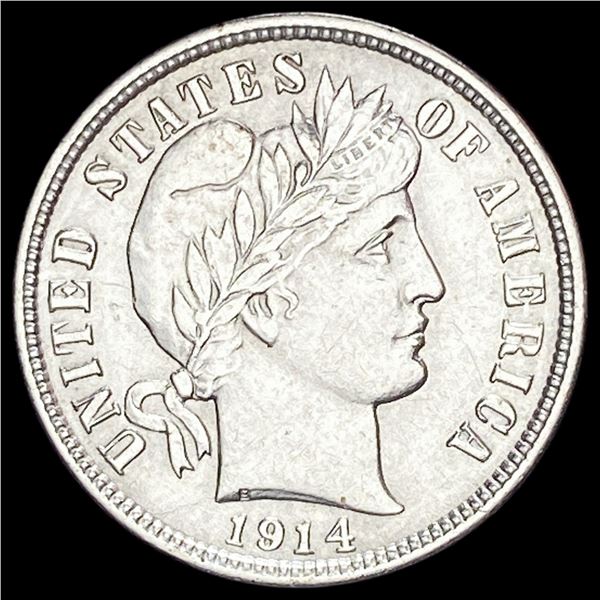 1914-D Silver Barber Dime CLOSELY  UNCIRCULATED