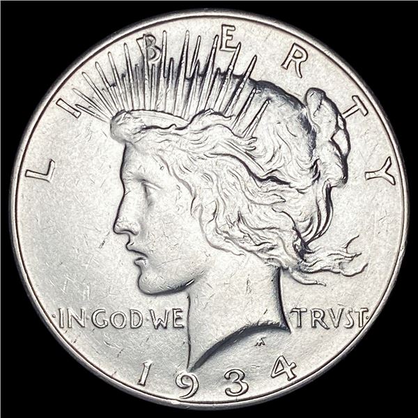 1934-D Silver Peace Dollar CLOSELY  UNCIRCULATED