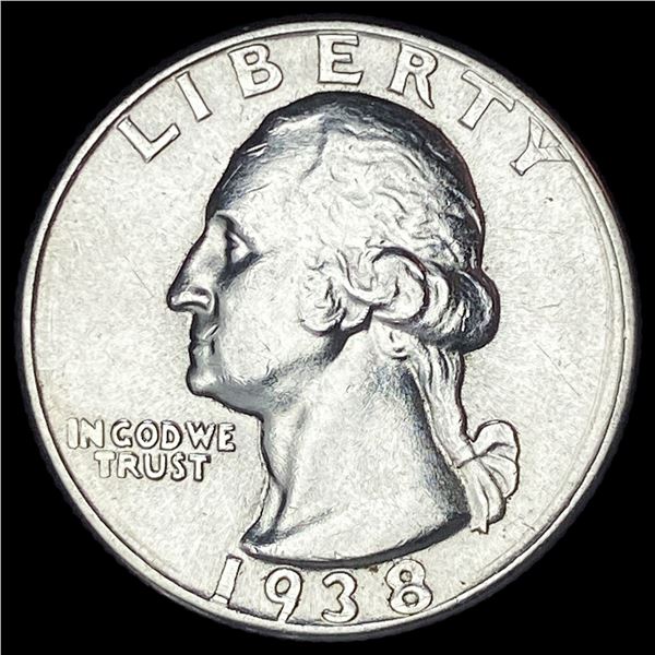 1938 Silver Washington Quarter CHOICE AU