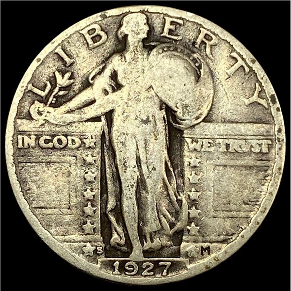 1927-S Standing Liberty Quarter LIGHTLY  CIRCULATED