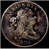 Image 1 : 1804 Draped Bust Half Cent NICELY CIRCULATED