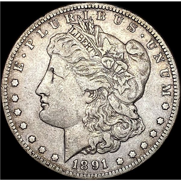 1891-CC Silver Morgan Dollar NEARLY  UNCIRCULATED