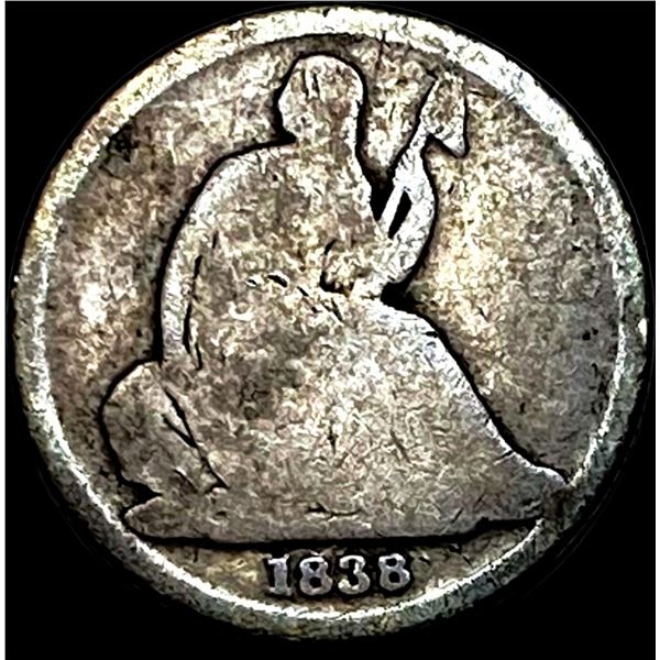 1838-O Silver Seated Liberty Dime NICELY  CIRCULATED