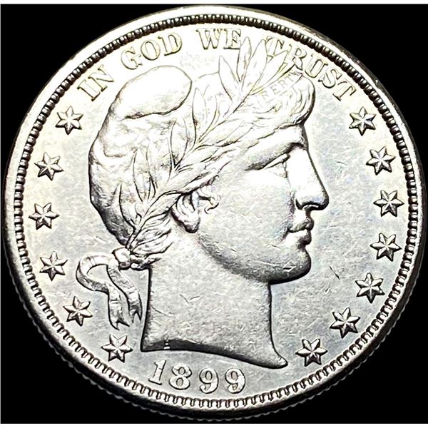 1899 Silver Half Dollar (Barber) CLOSELY  UNCIRCULATED