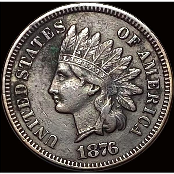 1876 Indian Head Cent NEARLY UNCIRCULATED