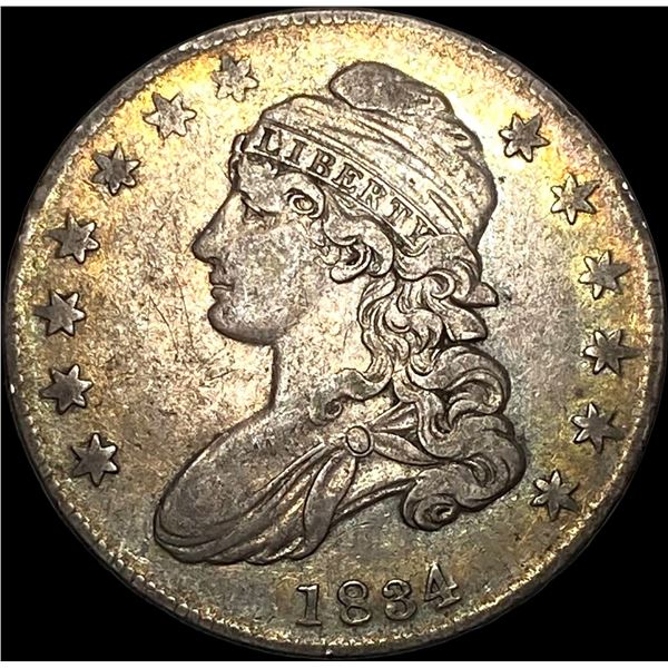 1834 Capped Bust Half Dollar NEARLY  UNCIRCULATED