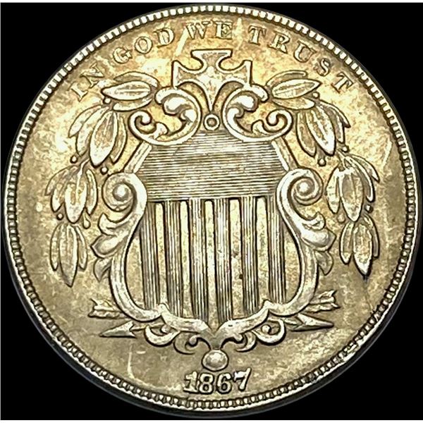 1867 Shield Nickel CLOSELY UNCIRCULATED