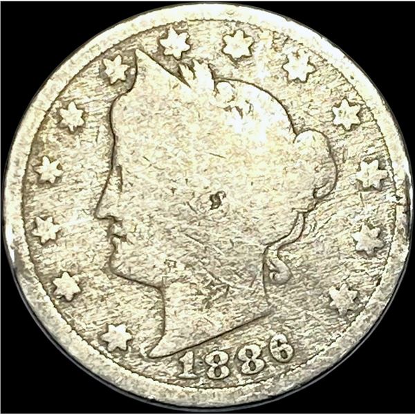 1886 Liberty Head Nickel NICELY CIRCULATED