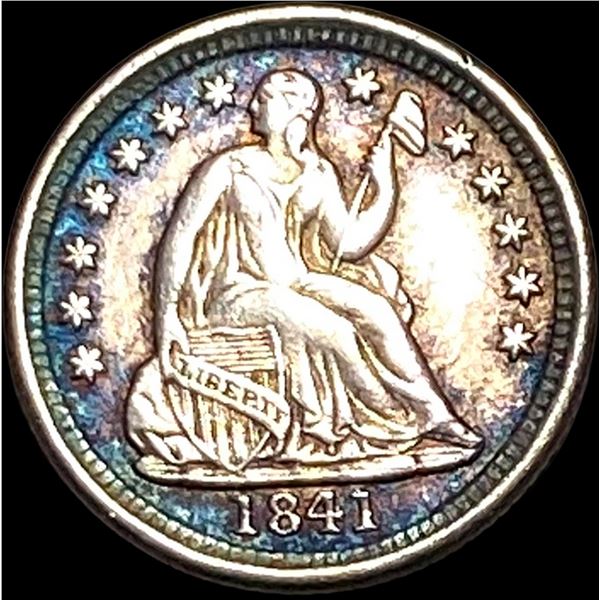 1841-O Silver Half Dime CLOSELY UNCIRCULATED