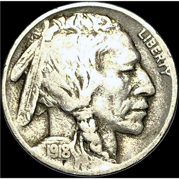 1918-D Buffalo Nickel NICELY CIRCULATED