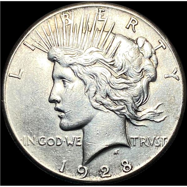 1928 Silver Peace Dollar CLOSELY UNCIRCULATED