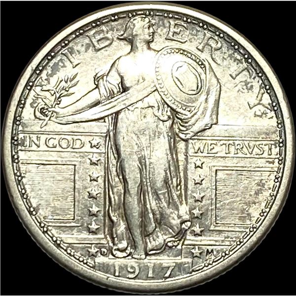 1917 Type 1 Standing Liberty Quarter CLOSELY  UNCIRCULATED