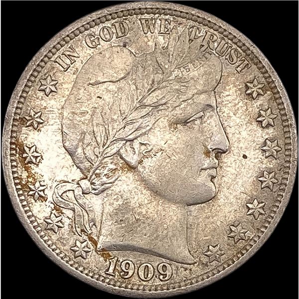1909-D Silver Barber Half Dollar CLOSELY  UNCIRCULATED