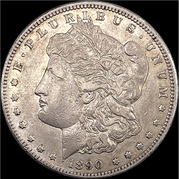 1890-CC Silver Morgan Dollar NEARLY  UNCIRCULATED
