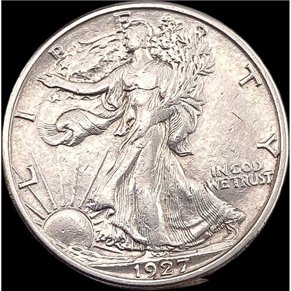 1927-S Silver Walking Liberty Half Dollar  NEARLY UNCIRCULATED