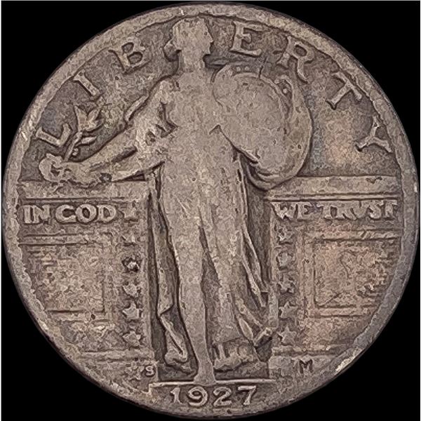 1927-S Silver Standing Liberty Quarter NICELY  CIRCULATED