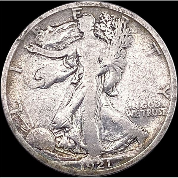 1921-D Silver Walking Liberty Half Dollar  NICELY CIRCULATED