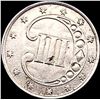 Image 2 : 1853 Silver Three-Cent Piece CLOSELY  UNCIRCULATED