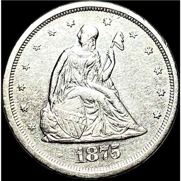 1875-S Silver Twenty Cents CLOSELY  UNCIRCULATED