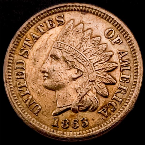 1863 Indian Head Cent LIGHTLY CIRCULATED