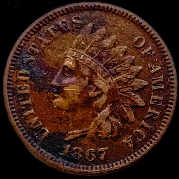 1867 Indian Head Cent NEARLY UNCIRCULATED