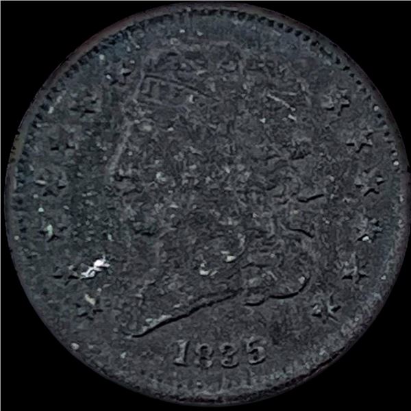 1835 Classic Head Half Cent NEARLY  UNCIRCULATED