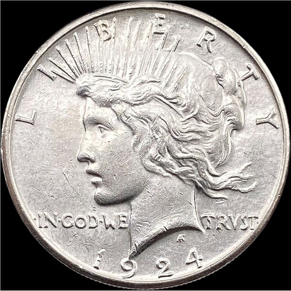 1924-S Silver Peace Dollar CLOSELY  UNCIRCULATED