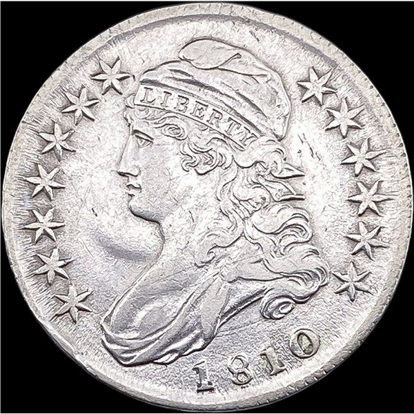 1810 Capped Bust Half Dollar NEARLY  UNCIRCULATED