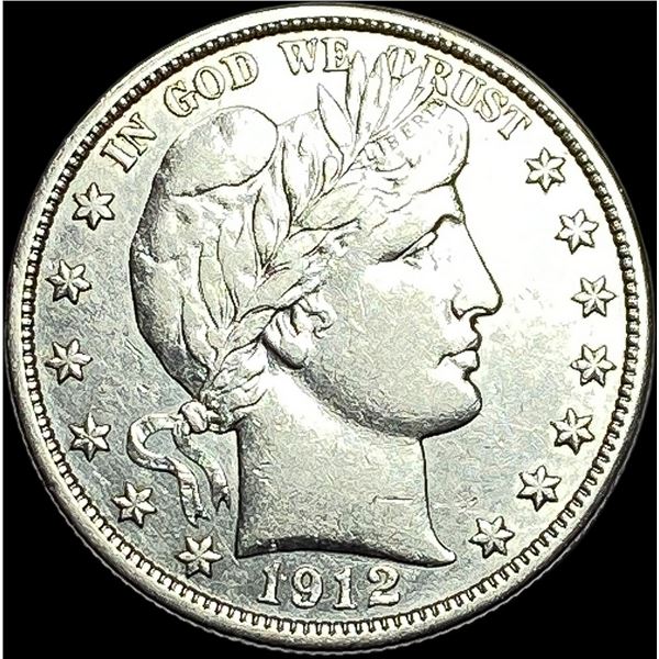 1912 Barber Half Dollar NEARLY UNCIRCULATED
