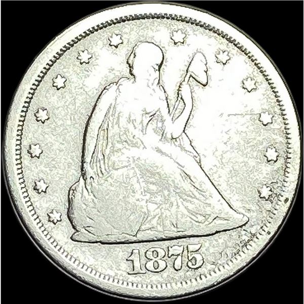 1875-S Silver Twenty Cent Piece NICELY  CIRCULATED