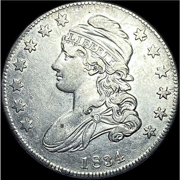 1834 Capped Bust Half Dollar CLOSELY  UNCIRCULATED