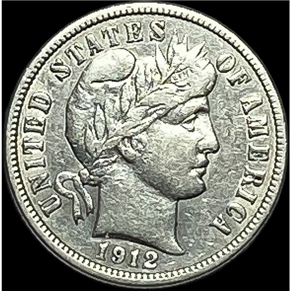 1912-D Silver Barber Dime NEARLY UNCIRCULATED