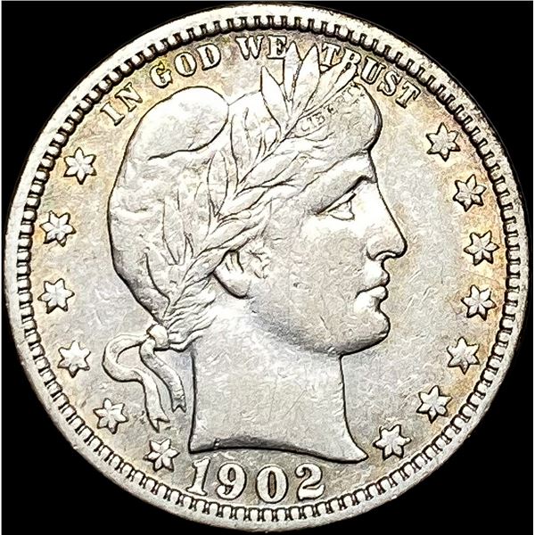1902-S Silver Barber Quarter CLOSELY  UNCIRCULATED