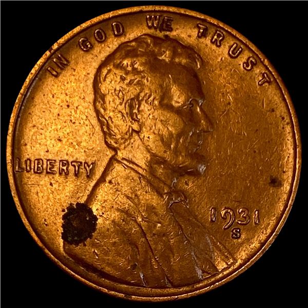 1931-S Lincoln Wheat Cent NEARLY UNCIRCULATED