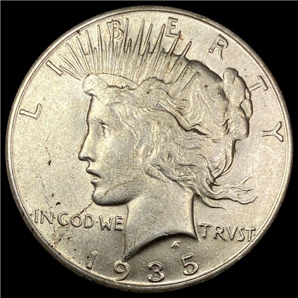 1935-S Silver Peace Dollar CLOSELY  UNCIRCULATED